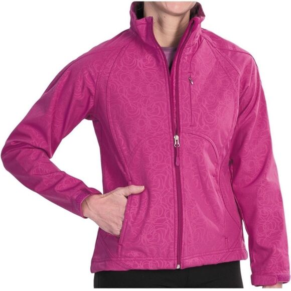 Double Diamond Ladies' Softshell Plush Lining 4-Way Stretch Jacket - Picture 1 of 10